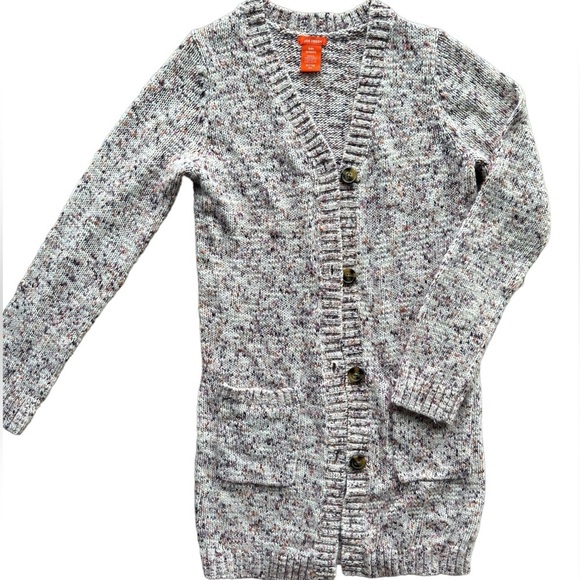 Joe Fresh Girls Pink/Purple Long  Button Sweater Cardigan Size XL - Picture 1 of 5